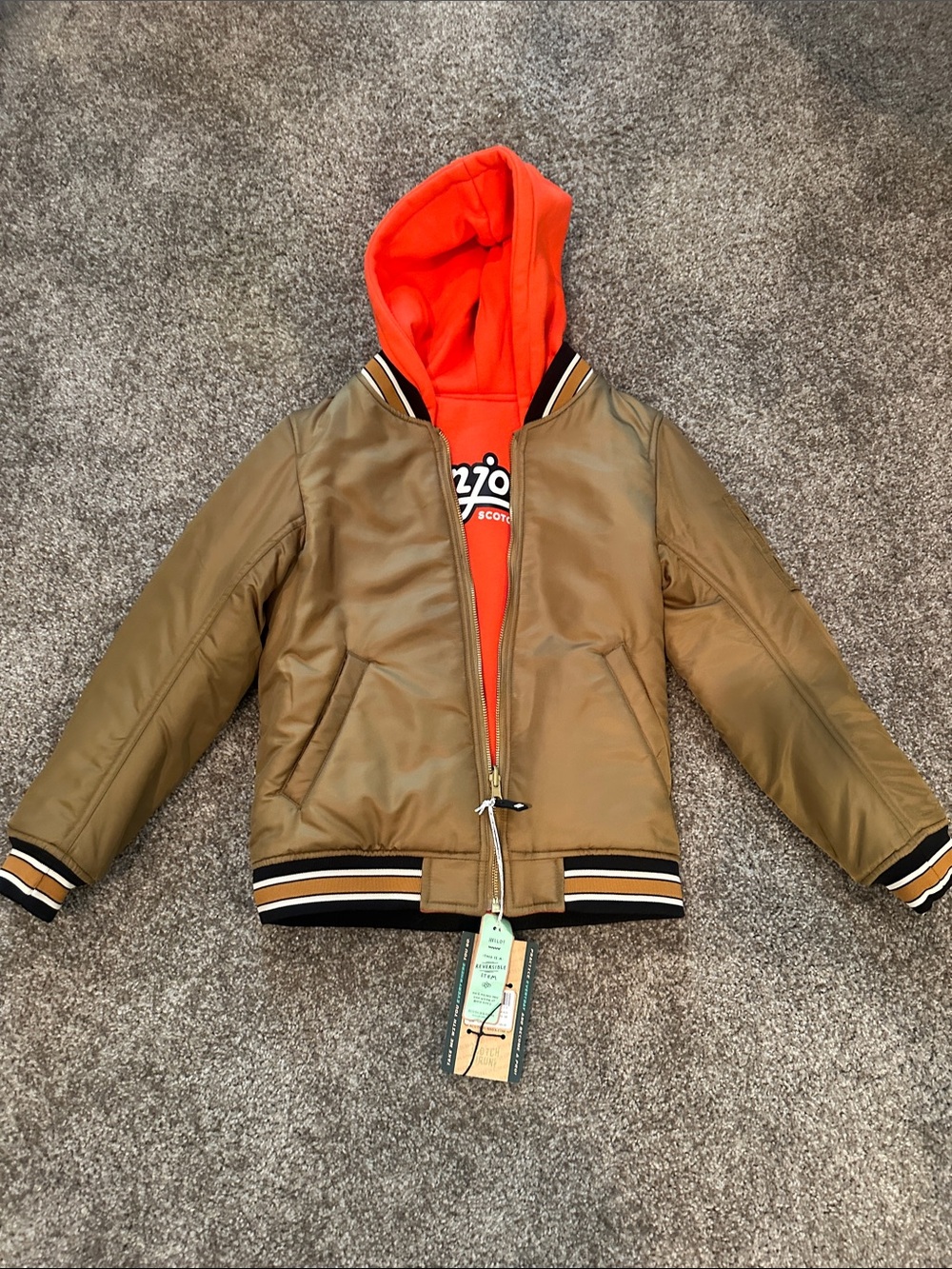 Scotch & Soda Kids Reversible Bomber Jacket